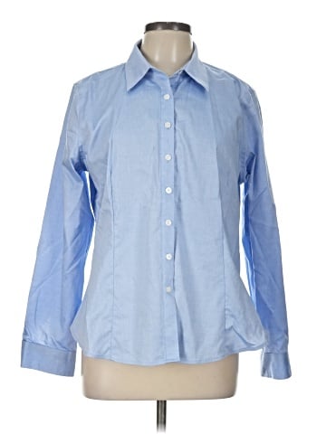 Ellen Tracy Long Sleeve Button-Down Shirt (view 1)