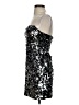 As U Wish Metallic Silver Cocktail Dress Size S - photo 5