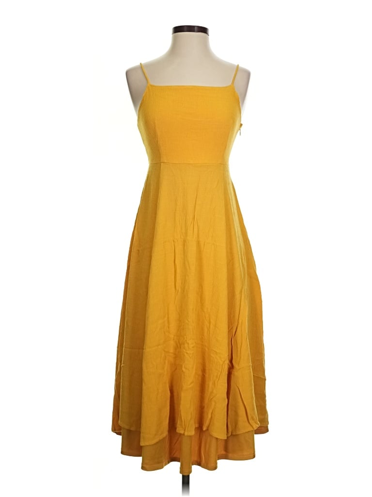 Pre-owned Lulus Casual Dress In Yellow