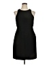 J.Crew 100% Polyester Solid Black Cocktail Dress Size 16 - photo 1