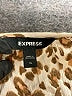 Express 100% Rayon Animal Print Brown Short Sleeve Blouse Size XL - photo 7