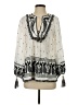 Zimmermann 100% Linen Ivory 3/4 Sleeve Blouse Size 4 (0) - photo 1