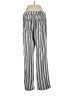 Per Se Stripes Silver Linen Pants Size S - photo 2