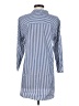 Harshman 100% Cotton Stripes Blue 3/4 Sleeve Blouse Size XS - photo 2