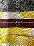 HIGH Tech 100% Polyester Checkered-gingham Yellow Shorts Size 2 - photo 3