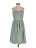 J.Crew 100% Silk Solid Green Cocktail Dress Size 0 - photo 1