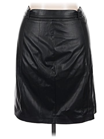 Calvin Klein Faux Leather Skirt (view 1)
