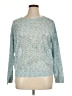 John Paul Richard Polka Dots Teal Pullover Sweater Size XL - photo 1