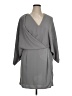 Halston Heritage 100% Polyester Gray Cocktail Dress Size 14 - photo 1