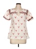 Barn Fly 100% Cotton Ivory Short Sleeve Blouse Size L - photo 1