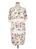 Monroe and Main Floral White Cocktail Dress Size 16 - photo 1