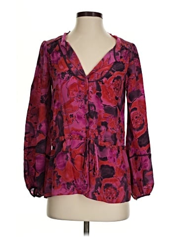 Rebecca Taylor 3/4 Sleeve Silk Top (view 1)
