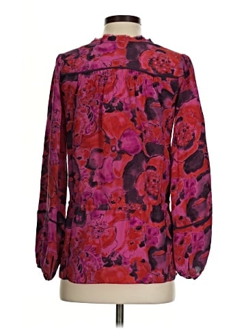 Rebecca Taylor 3/4 Sleeve Silk Top (view 2)