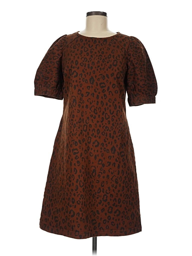 Pre-owned Universal Thread Casual Dress In Brown