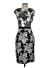 St. John Collection Graphic Black Cocktail Dress Size 4 - photo 1