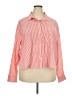 Old Navy 100% Cotton Stripes Orange Long Sleeve Button-Down Shirt Size XXL (tall) - photo 1