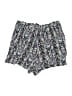Torrid 100% Polyester Chevron-herringbone Black Silver Shorts Size 1X Plus (1) - photo 2