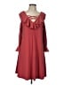 Bebe Red Casual Dress Size L - photo 1