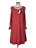 Bebe Red Casual Dress Size L - photo 2