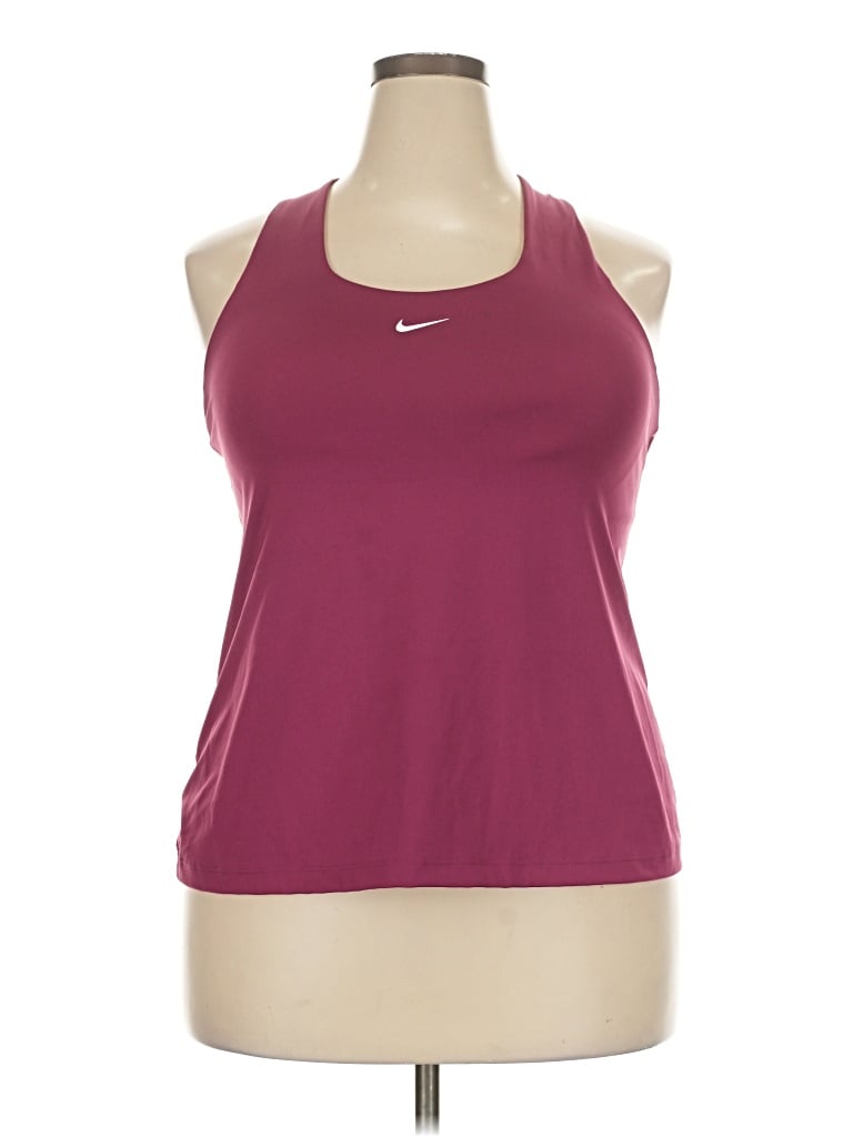 Pre-owned Nike Active Tank Top In Burgundy