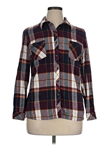 Natural Reflections Long Sleeve Button-Down Shirt (view 1)