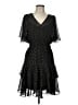 Just... Taylor 100% Polyester Polka Dots Black Cocktail Dress Size 10 - photo 1
