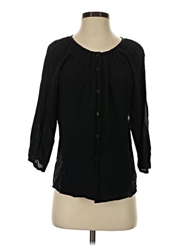 Tucker 3/4 Sleeve Silk Top (view 1)