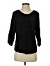 Tucker 100% Silk Black 3/4 Sleeve Silk Top Size P (petite) - photo 1