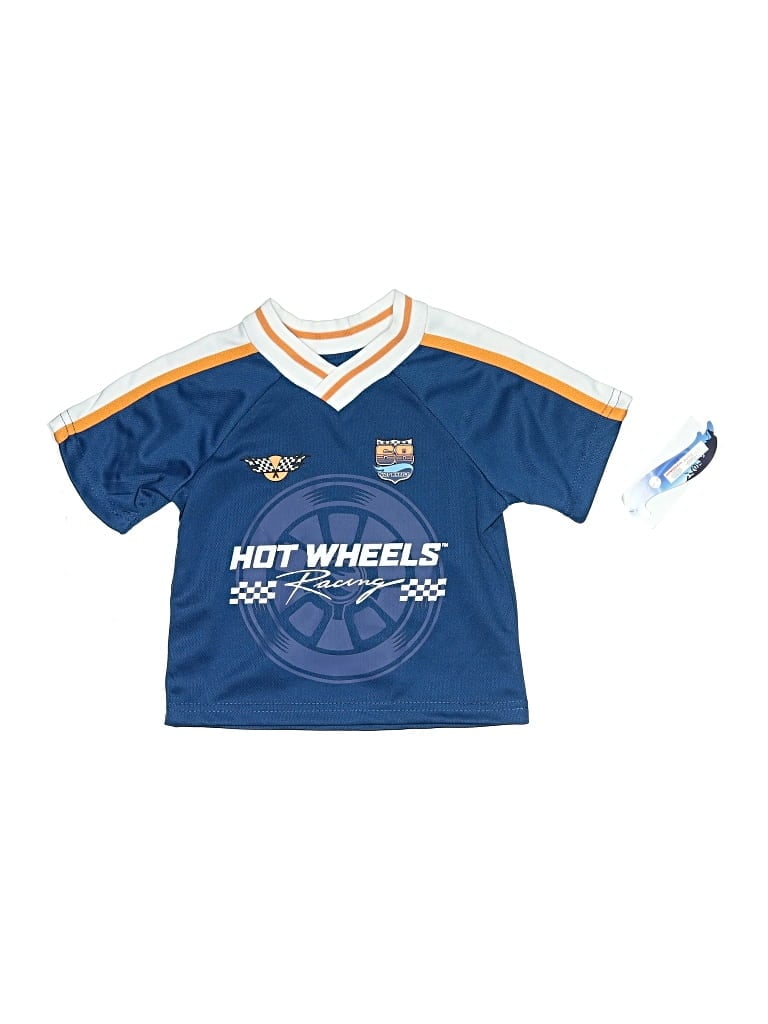 Pre-owned Hot Wheels Kids' Short Sleeve T-shirt In Blue