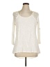 Nostalgia 100% Rayon Ivory 3/4 Sleeve Top Size XL - photo 1
