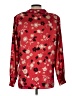 Leslie Fay 100% Polyester Floral Red Long Sleeve Blouse Size 12 - photo 2