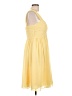 Bill Levkoff 100% Polyester Solid Yellow Cocktail Dress Size 12 - photo 4