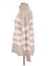 T Tahari Stripes Tan Turtleneck Sweater Size XL - photo 5