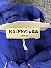 Balenciaga Checkered-gingham Blue Tie Neck Blouse Size EU (IT) 40 / US 4 - photo 11