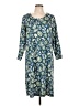 Lands' End Paisley Blue Casual Dress Size L (petite) - photo 1