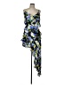 Line & Dot 100% Polyester Floral Blue Cocktail Dress Size L - photo 1
