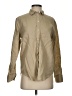 Everlane 100% Flax Solid Tan Long Sleeve Button-Down Shirt Size 2 - photo 1