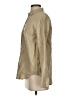 Everlane 100% Flax Solid Tan Long Sleeve Button-Down Shirt Size 2 - photo 5