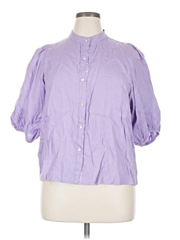 Lanhtropy 3/4 Sleeve Button-Down Shirt (view 1)