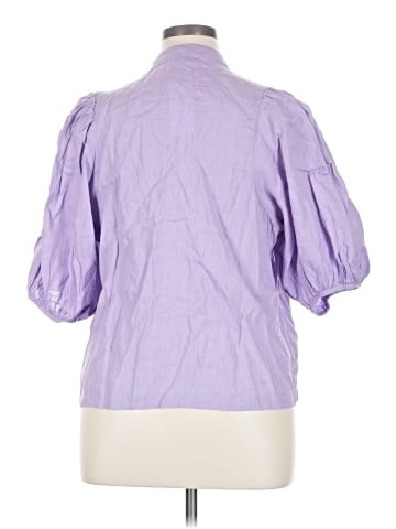 Lanhtropy 3/4 Sleeve Button-Down Shirt (view 2)