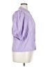 Lanhtropy 100% Linen Purple 3/4 Sleeve Button-Down Shirt Size XL - photo 4