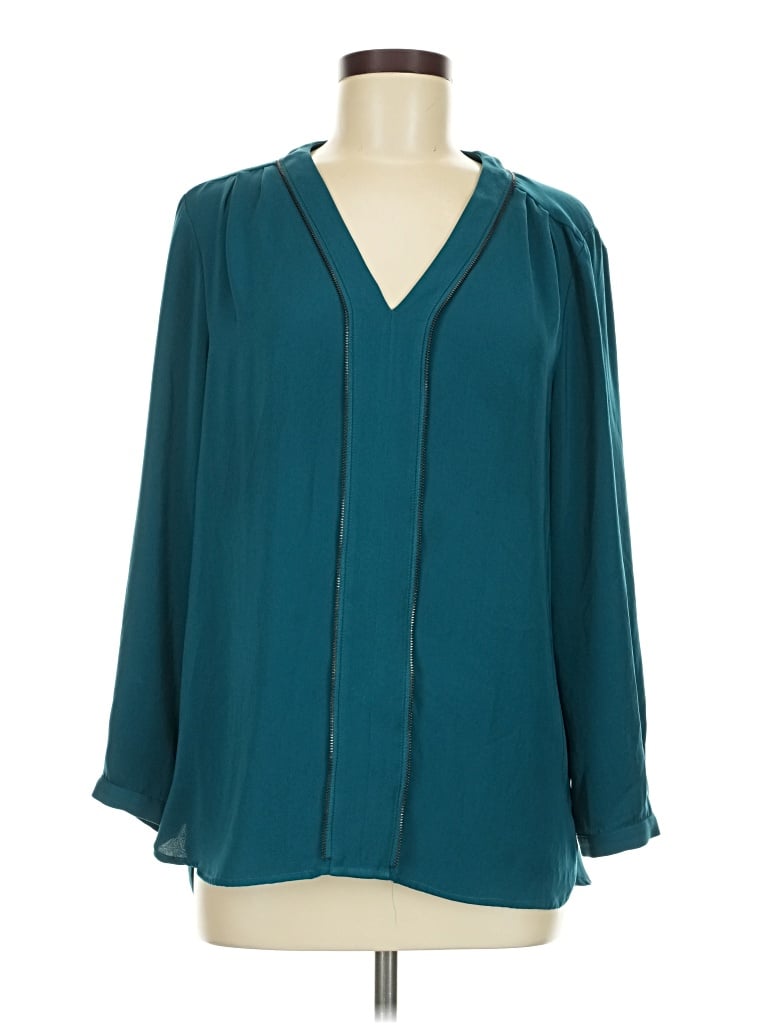 Pre-owned Calvin Klein Jeans Est.1978 Calvin Klein Jeans 3/4 Sleeve Blouse In Teal
