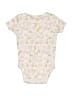 Le Top Floral Ivory Short Sleeve Onesie Size 6-9 mo - photo 2