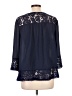 Valerie Stevens 100% Polyester Blue 3/4 Sleeve Blouse Size L - photo 2