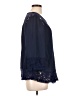 Valerie Stevens 100% Polyester Blue 3/4 Sleeve Blouse Size L - photo 4