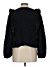 MNG 100% Cotton Black Long Sleeve Blouse Size 13 - 14 - photo 2