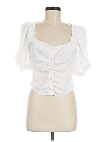 Topshop Short Sleeve Blouse (view 1)