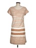 Maeve Stripes Tan Casual Dress Size M (petite) - photo 2
