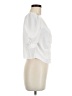 Topshop 100% Polyester White Short Sleeve Blouse Size 6 - photo 4