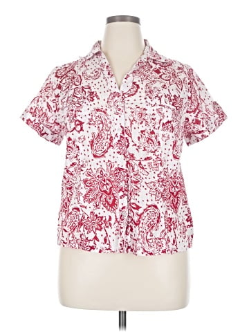 Karen Scott Short Sleeve Blouse (view 1)